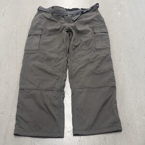 Duluth Trading Co Men's Gray nsulated Cargo Utility Pants Lined 2XL x 32 Outdoor